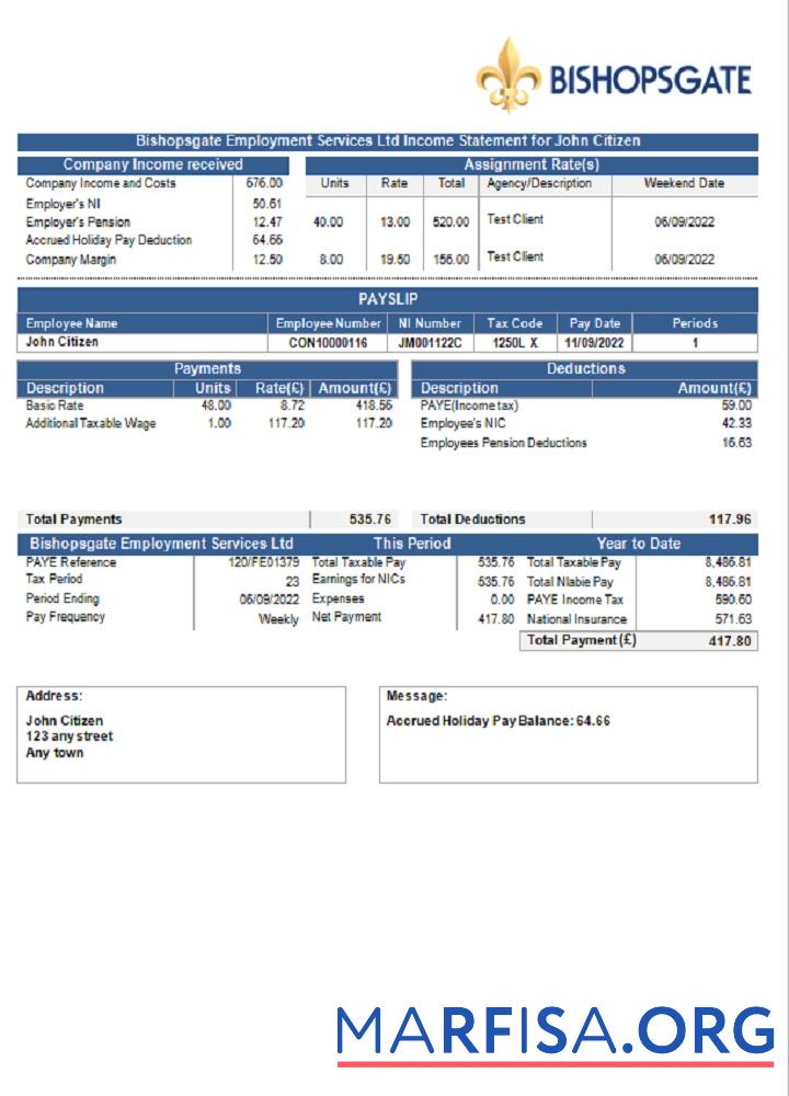 Blank United Kingdom Bishopsgate payroll services company template